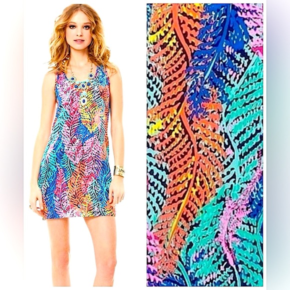 3/$20❤️CLEARANCE SALE Lilly Pulitzer 100% Silk Tropical Racerback Mini Dress XXS - Picture 1 of 5